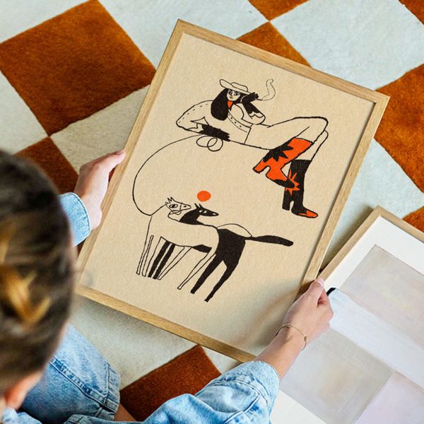 Red Starred Boots Print | 30 x 40cm