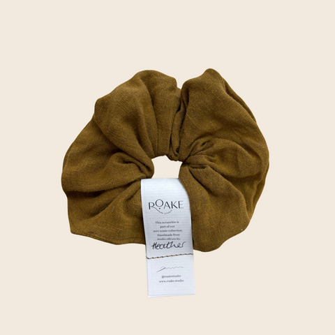 The Rosheen Zero Waste Scrunchie | Mustard Linen
