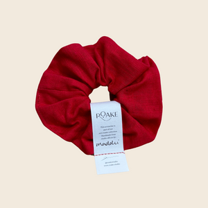 The Rosheen Zero Waste Scrunchie | Red Linen