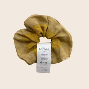 The Rosheen Zero Waste Scrunchie | Mustard Stripe