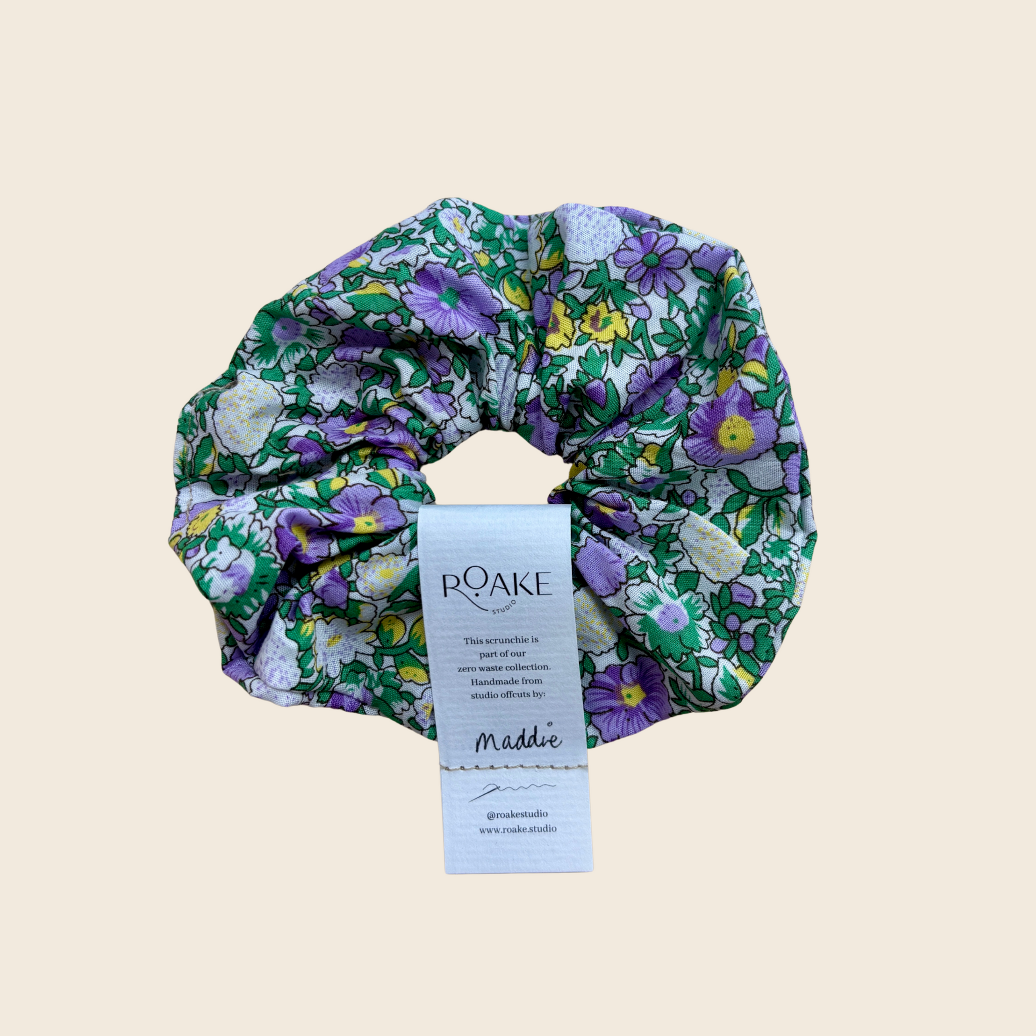 The Rosheen Zero Waste Scrunchie | Spring Floral