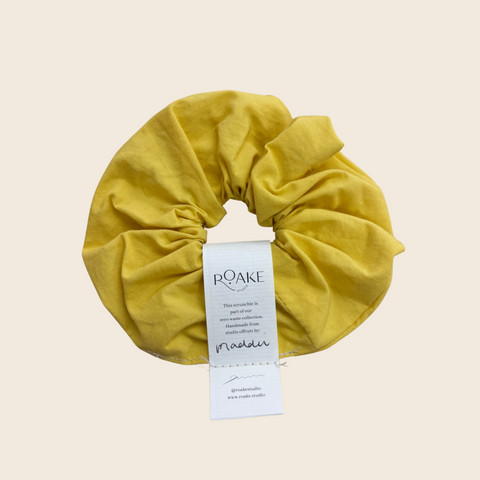 The Rosheen Zero Waste Scrunchie | Sunshine Yellow