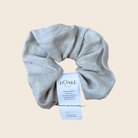 The Rosheen Zero Waste Scrunchie | Oat Linen