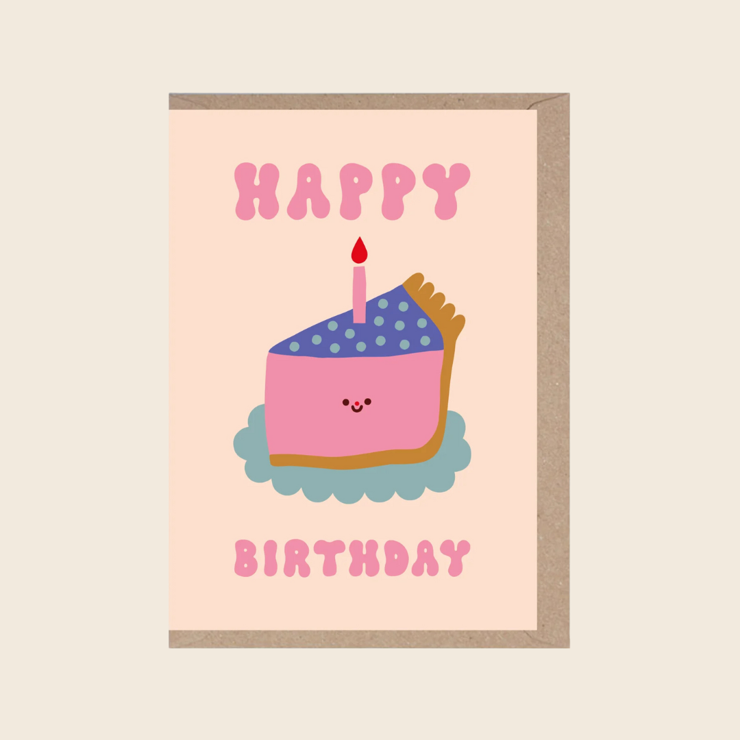 Birthday Cake Slice Card