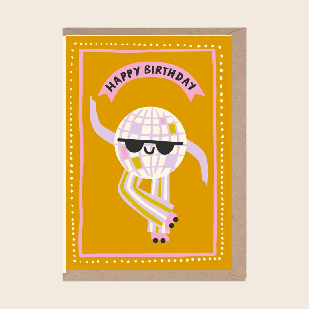 Disco Ball Birthday Card