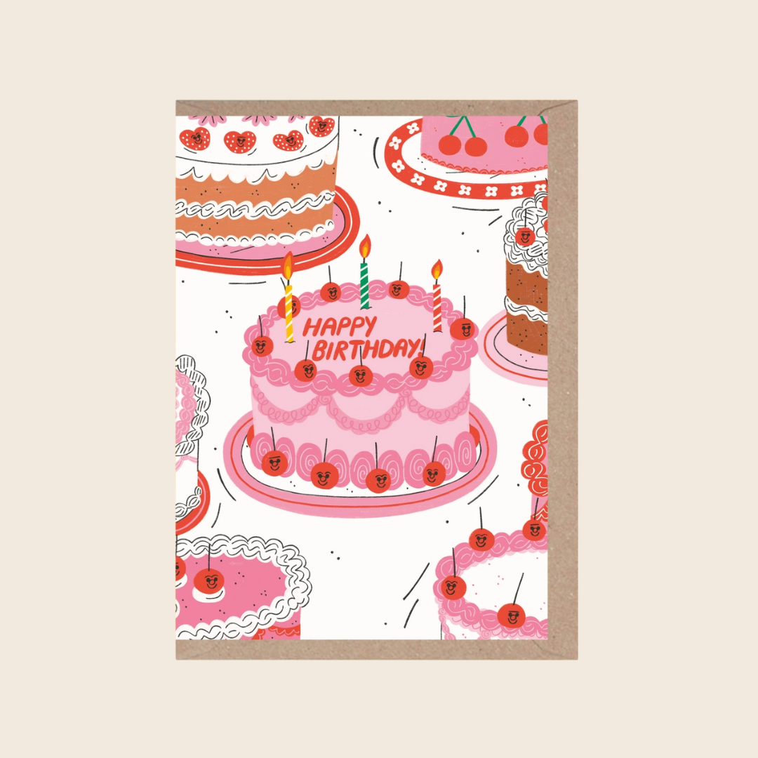 Fancy Birthday Cakes Card