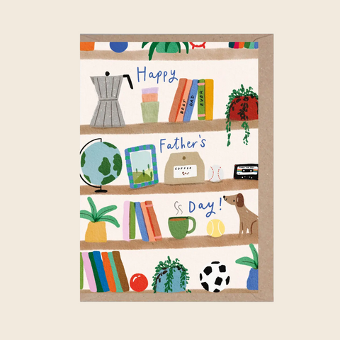 Father's Day Bookshelf Card