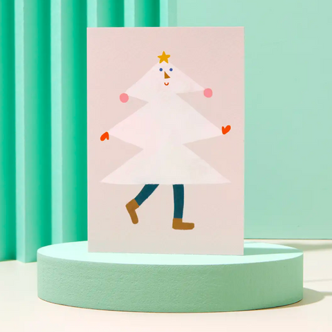 Madame Pine Christmas Tree Card