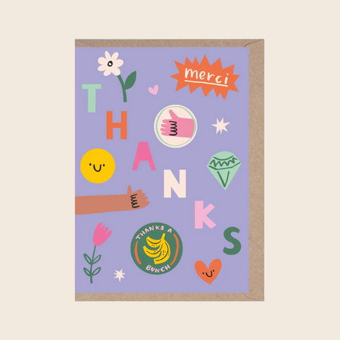 Thank You Stickers Card