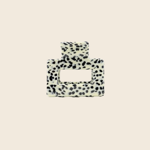 Mini Hair Claw Clip | Black Dot