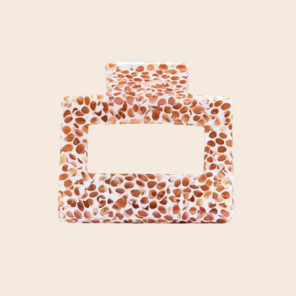 Hair Claw Clip | Brown Dot