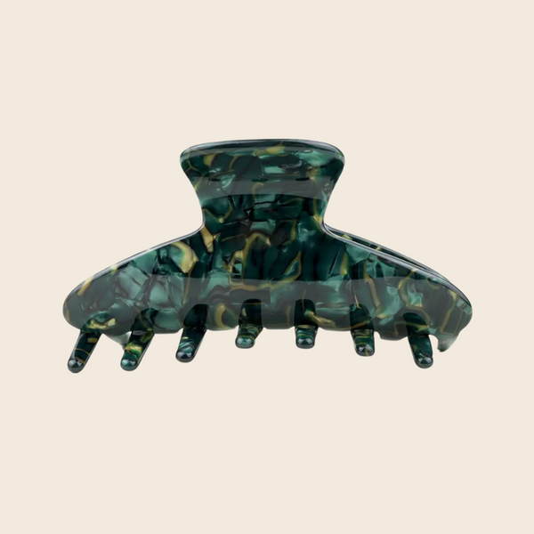 Hair Claw Clip | Dark Green