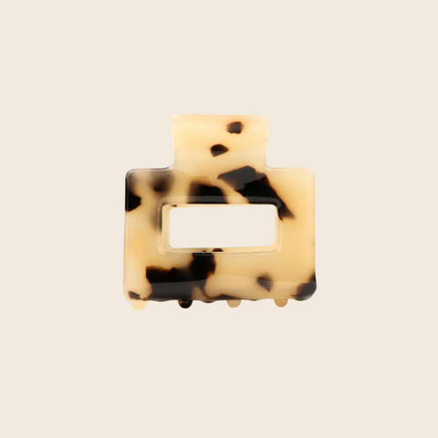 Mini Hair Claw Clip | Leopard Brown
