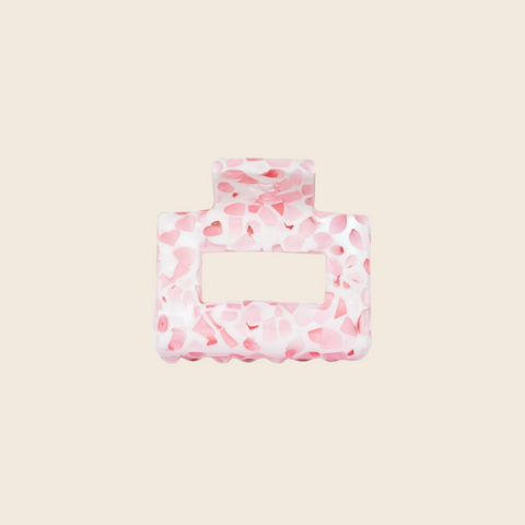 Mini Hair Claw Clip | Pink Crush