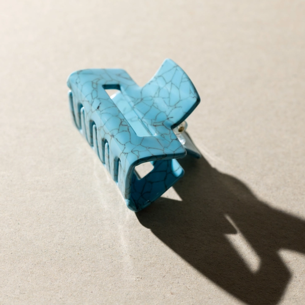 Hair Claw Clip | Blue Mosaic