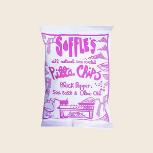 Soffle's Black Pepper, Sea Salt and Olive Oil Pitta Chips | 60g