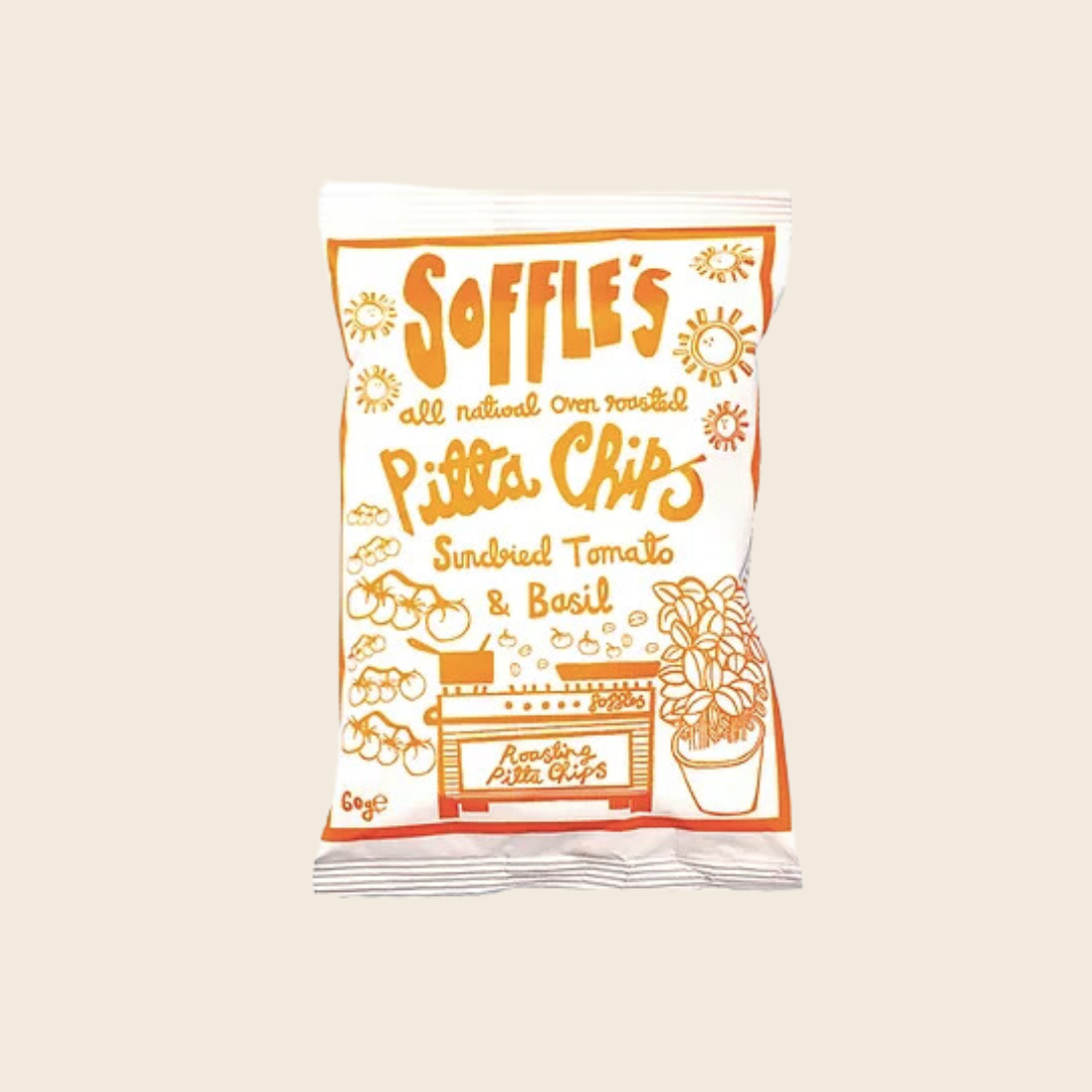 Soffle's Sundried Tomato and Basil Pitta Chips | 60g