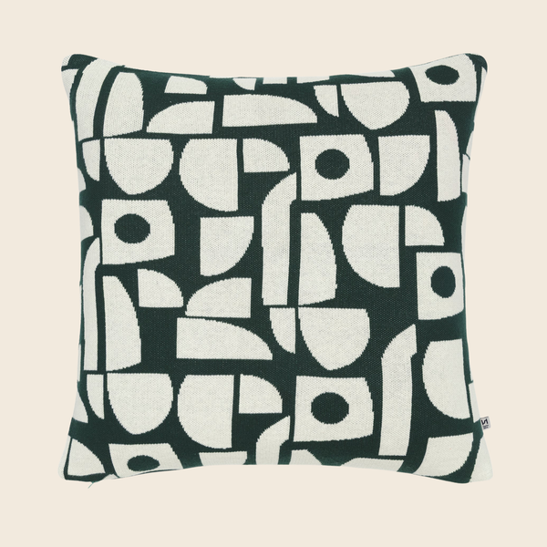Bruten Cotton Knit Cushion | Green