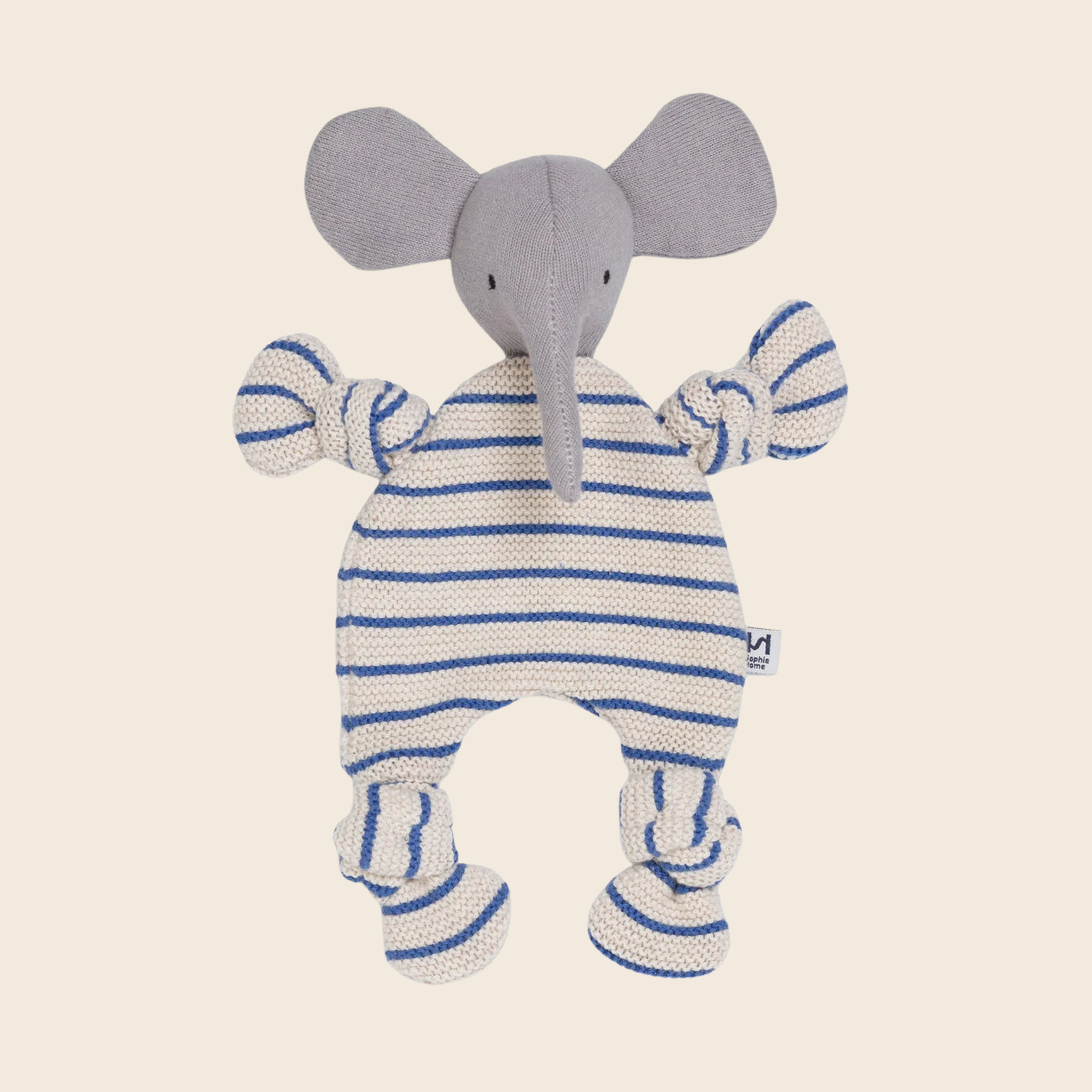 Knitted Elephant Cuddle Cloth