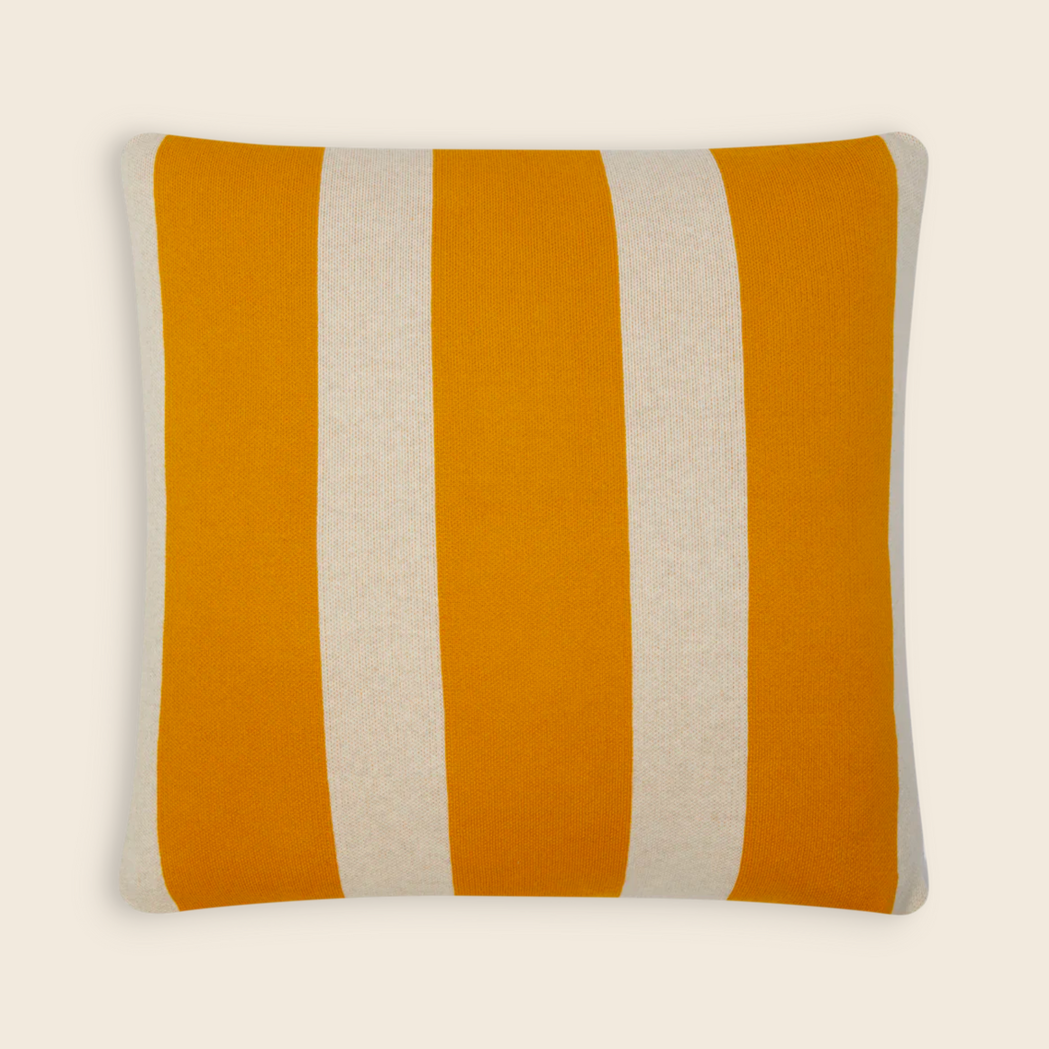 Enkel Cotton Knit Cushion | Citrus Yellow