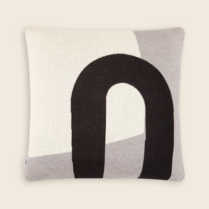 Stille Cotton Knit Cushion | Monochrome