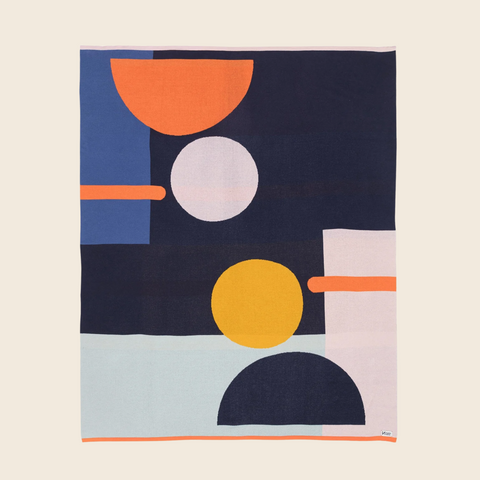 Bleecker Cotton Knit Throw | Multicolour