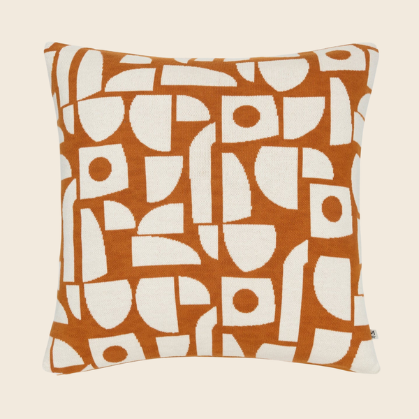 Bruten Cotton Knit Cushion | Mustard