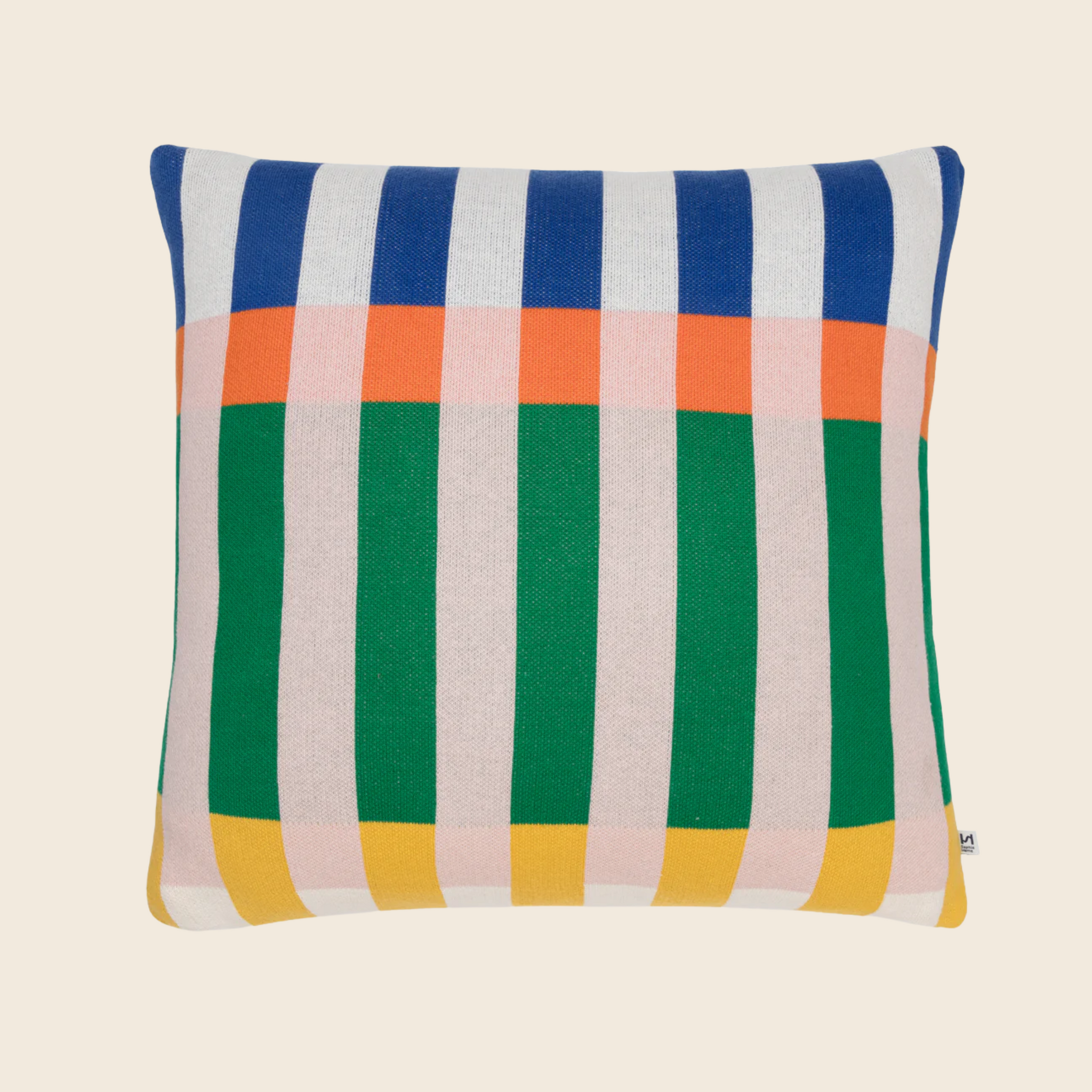Studie Cotton Knit Cushion | Multicolour