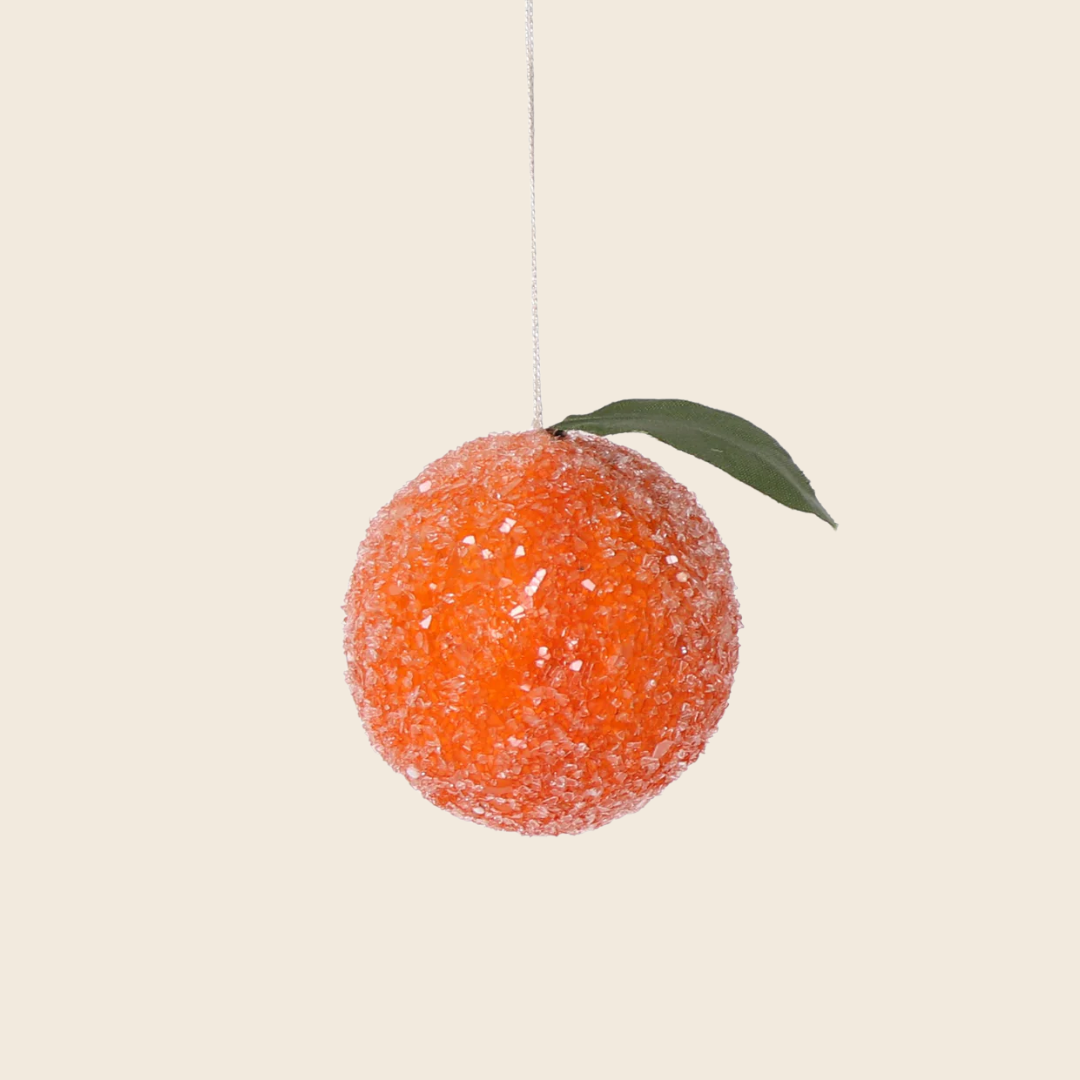 Frosted Clementine Hanging Decoration