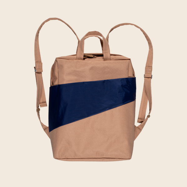 Waterproof Backpack | Camel and Navy