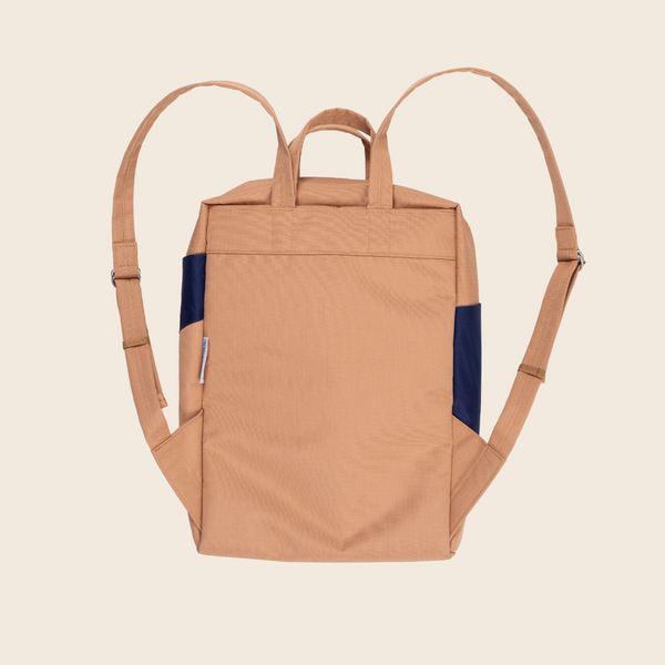 Waterproof Backpack | Camel and Navy