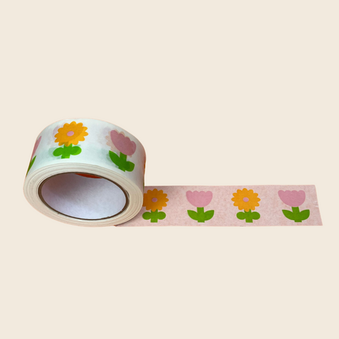 Flower Parcel Tape Roll