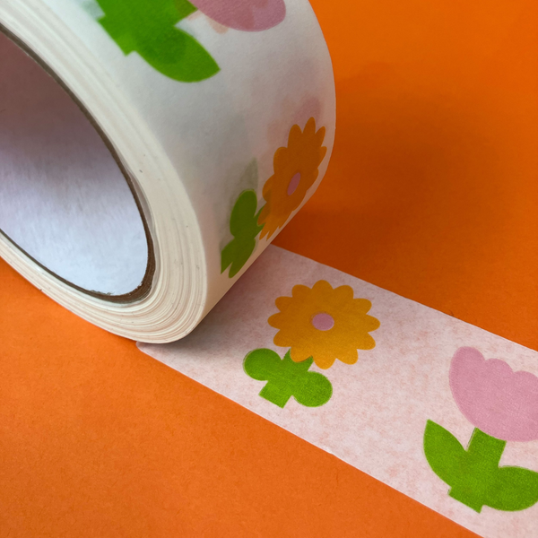 Flower Parcel Tape Roll