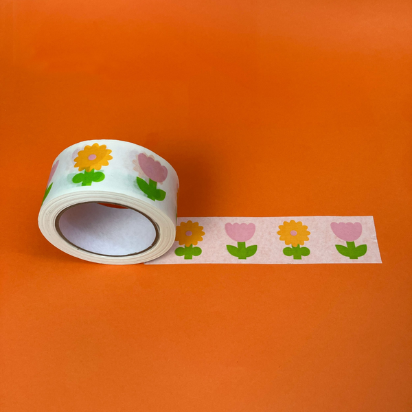 Flower Parcel Tape Roll