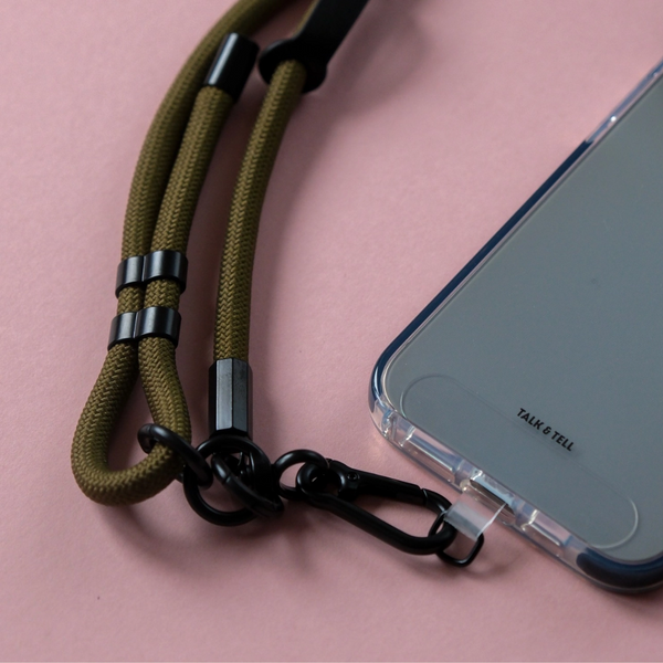 Crossbody Woven Phone Strap | Olive Green