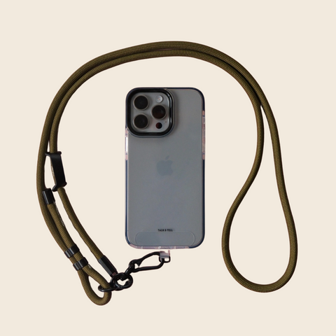 Crossbody Woven Phone Strap | Olive Green
