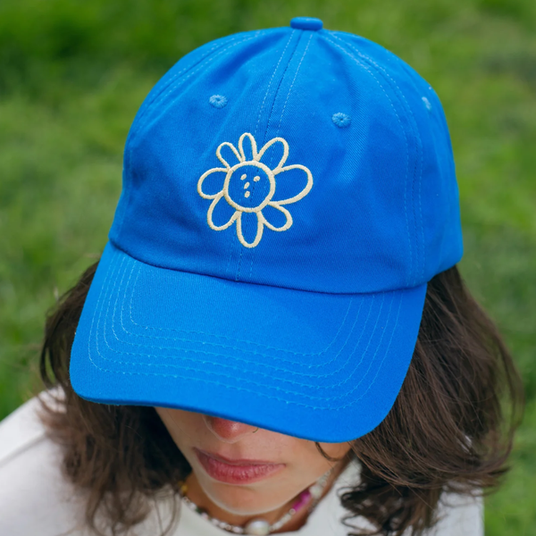 Silly Flower Cap | Cobalt Blue