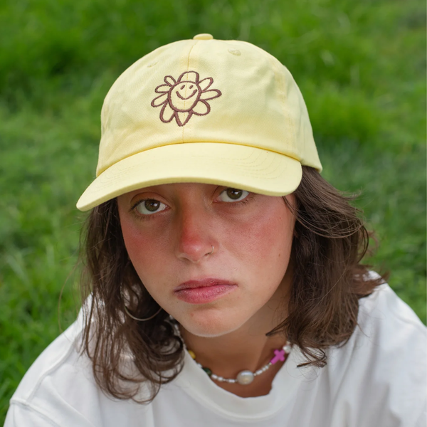 Silly Flower Cap | Butter Yellow