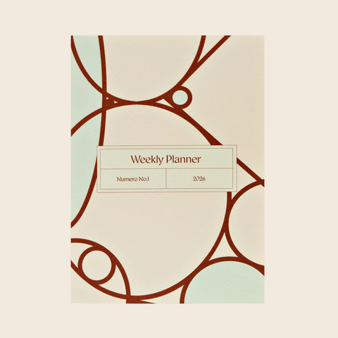 2026 Weekly Planner Book | Numero Print