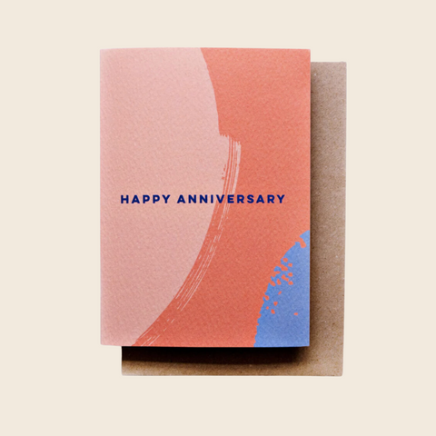Happy Anniversary Brush Card