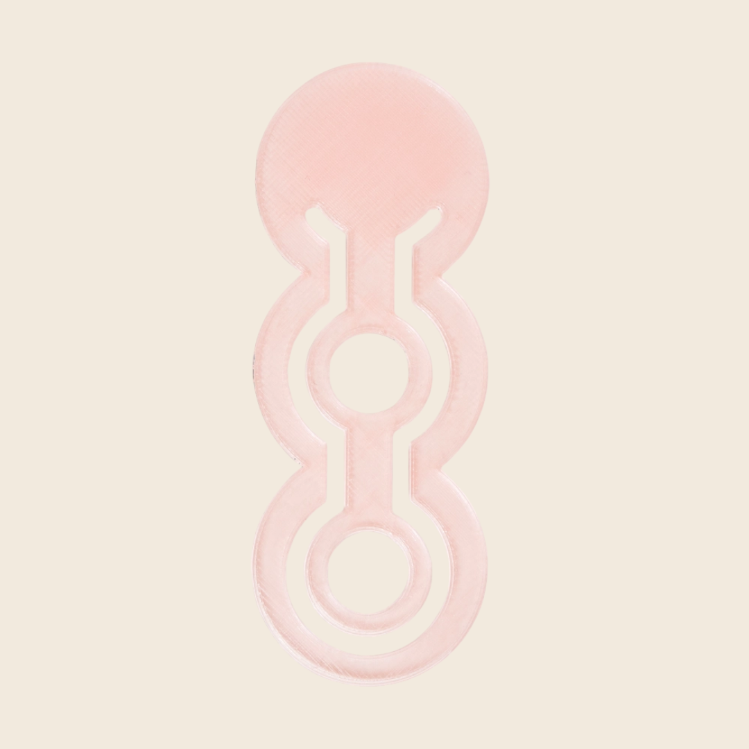 Casetta 3D Printed Bookmark | Translucent Pink