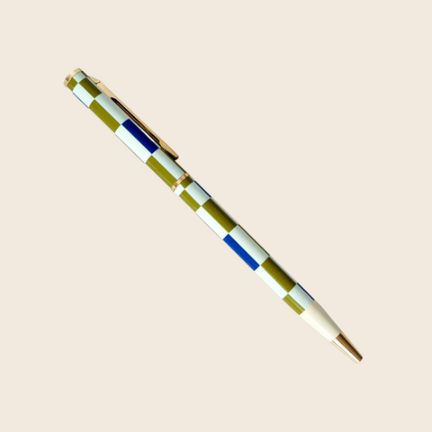 Celine Print Gold Trimmed Pen