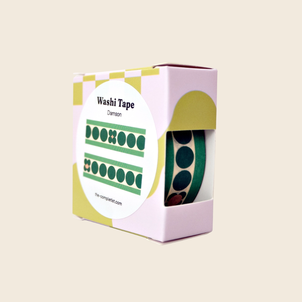 Damson Print Washi Tape
