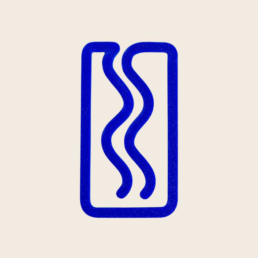 Miami 3D Printed Bookmark | Ultramarine