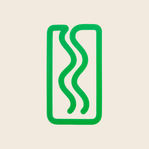 Miami 3D Printed Bookmark | Green