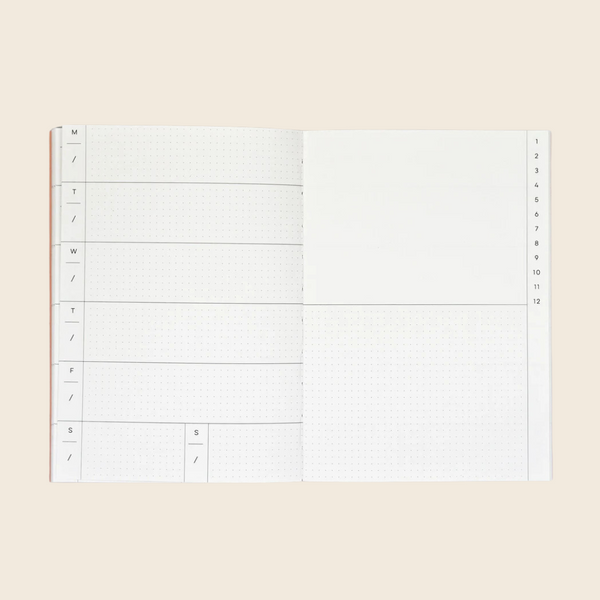 Miami Print Undated Weekly Planner