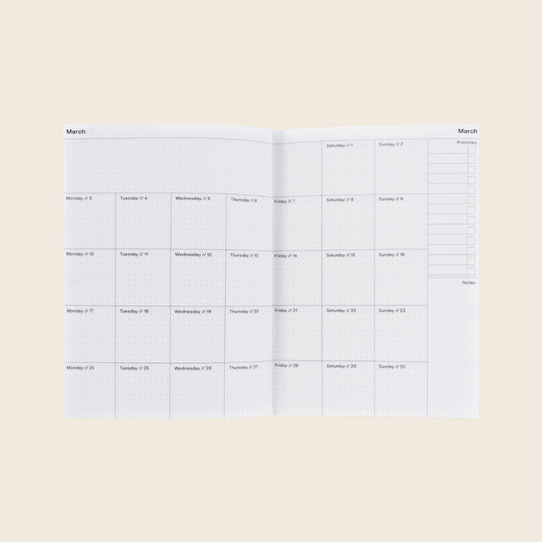 Ginger 2025 Weekly Planner Book