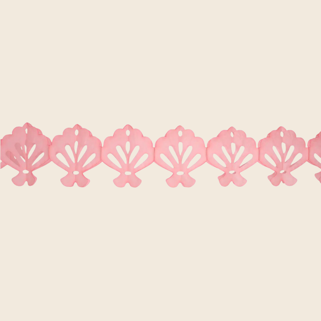 Paper Sea Shell Garland | Coral Pink