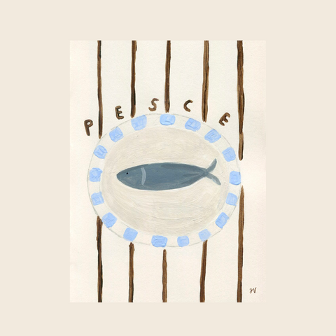 Pesce Print by Isabelle Vandeplassche