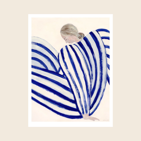 Sofia Lind Blue Stripe at Concorde Print